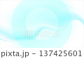 Blue white flowing wave abstract blurred motion background and linear circles 137425601