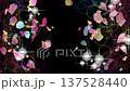 A classic shojo manga transparent background video of a sparkling, heart-warming scene with rose petals 137528440