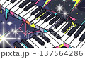 Pop space piano keyboard illustration video 137564286