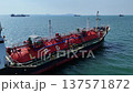 4K LPG tanker ship transporting gas fuel in the open sea 137571872