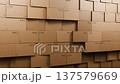 Endless Seamless Loop 3d Animation of Cardboard Boxes Wall Logistics Background 137579669