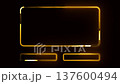 luxury gold box frame with light effect green screen background 137600494