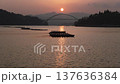 気仙沼大島からみる夕日の風景 137636384
