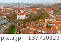 Aerial view of people during the celebration of St. Patrick's day in Vilnius. 137710329