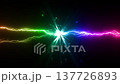 一段展現閃電特效的視頻，五彩繽紛的閃電碰撞迸發出耀眼的火花。 137726893