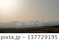 Sendai Airport at dusk, airplane landing, Natori City, Miyagi Prefecture 137729195