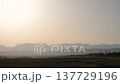 Sendai Airport at dusk, airplane landing, Natori City, Miyagi Prefecture 137729196