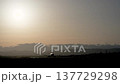 Sendai Airport at dusk, airplane taking off, Natori City, Miyagi Prefecture 137729298