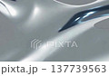 A seamless loop material with a richly textured silver chrome liquid flow. 137739563