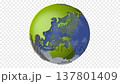 回転するファンタジーな地球・大陸移動あり 137801409