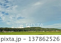 Cloud time lapse: blue sky, white clouds, and green rice fields 137862526