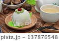 Japanese green tea mochi 137876548
