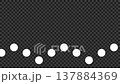 A looping animation of bouncing dots and circles moving forward, with a transparent background. A looping animation of bouncing dots and circles moving forward, with a transparent background. 137884369