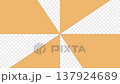 Orange fan-shaped wipe transition (the last second is a still image; cut this out when using it). 137924689