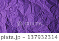 Purple crumpled paper background with stop motion texture. This animation showcases various shades of natural coloring matter and plant based dye on recycled craft sheets.  137932314