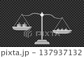 揺れる天秤のモーショングラフィックス　分銅 137937132