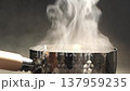 Steam rising from a Yukihira pot 137959235
