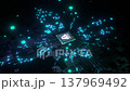 AI microchip on a circuit board symbolizing future advanced technology and innovation 137969492