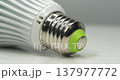 E27 base of large LED lamp, close-up shot video 137977772