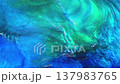 Abstract and artistic imagery: a flow of green 137983765