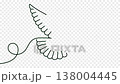 Pigeon, dove, animal, bird and avian, graphic animation. Alpha channel. Single line art. Transparent background motion design. 4K resolution 138004445