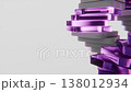 Futuristic purple glass ui panels vertical flow looping motion 138012934