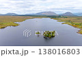 Beautiful aerial view of Lough Bofin lake in Connemara, county Galway, Ireland. 138016803