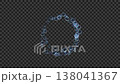 円を描く青色の小さいシャボン玉のパーティクル、1周から4周の4種類　アルファチャンネル 138041367