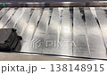 Modern Baggage conveyor belt at the airport. 138148915