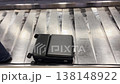 Modern Baggage conveyor belt at the airport. 138148922