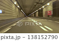 In-car camera footage from a vehicle traveling through the Kawasaki Port underwater tunnel. 138152790
