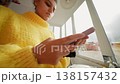 Teen With Pink Phone Case. Caucasian Teenager Using Mobile Phone With Pink Cover In Natural Light 138157432