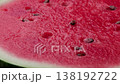 Closeup of fresh red watermelon fruit. 138192722