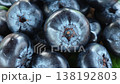 Fresh blueberries healthy food in wooden bowl 138192803