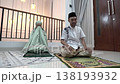 Serene moment of family faith and warm connection captured 138193932
