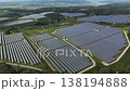 Drone footage capturing a large-scale mega solar power plant in Hokkaido. 138194888