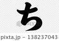 Stroke order and video for the hiragana character "ち" 138237043