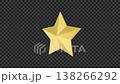 360度回転するざらっとした質感の星のオブジェクト　ループ　アルファチャンネル　パーティクル用の部品 138266292