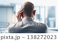 Back view of a worried man 138272023