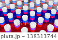 Russian flag with oil barrels. Computer generated 3d render 138313744