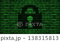 Digital Security Concept with Lock and Binary Code 138315813