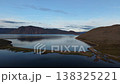 Slow pan over Penkigney Bay and tundra shore in Provideniya, Chukotka 138325221