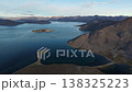 Aerial video extension over Provideniya bay coastline Chukotka remote 138325223