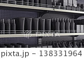 Black shelves filled with cosmetics and beauty products in black packaging. 138331964