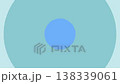 A pop-style transition of three circles (blue, transparent background) 138339061