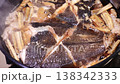 カレイの煮つけ　調理シーン 138342333
