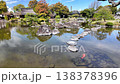 The pond in Suizenji Jojuen Garden, where spring water flows. 138378396