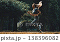 Western woman running 138396082