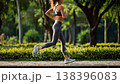 Western woman running 138396083