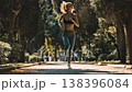 Western woman running 138396084